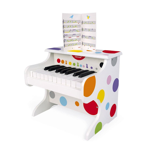 Janod Confetti My First Electronic Piano Monivärinen 3-8 Years