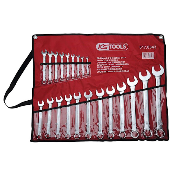 Ks Tools Ringnøglesæt Vinklet 21 6-32 Mm 6-32 Mm Søvfarvet