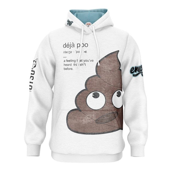 Otso Luvtröja Emoji Déjà Poo Vit 2XS Man
