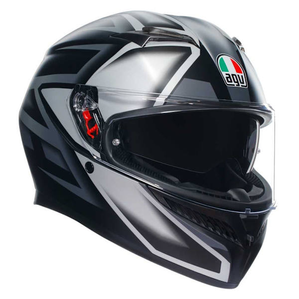 Agv K3 E2206 Mplk Fullface-hjelm Sort,Grå M