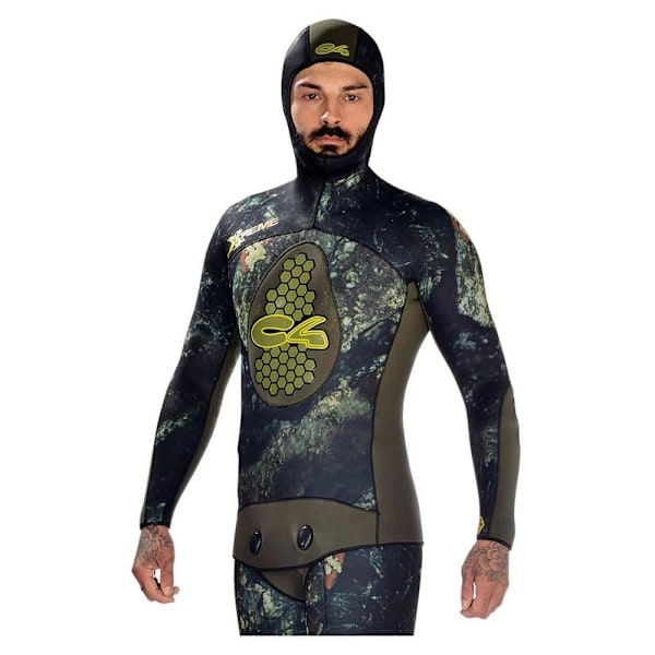 C4 Spearfishing Jakke Extreme 5 Mm Flerfarvet 3