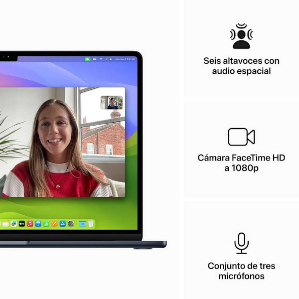 Apple Macbook Air 15´´ M3 8cpu 10gpu/8gb/256gb Ssd  Spanish QWERTY