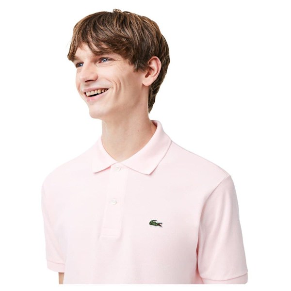 Lacoste Kortärmad Pikétröja Caiman Rosa L Man