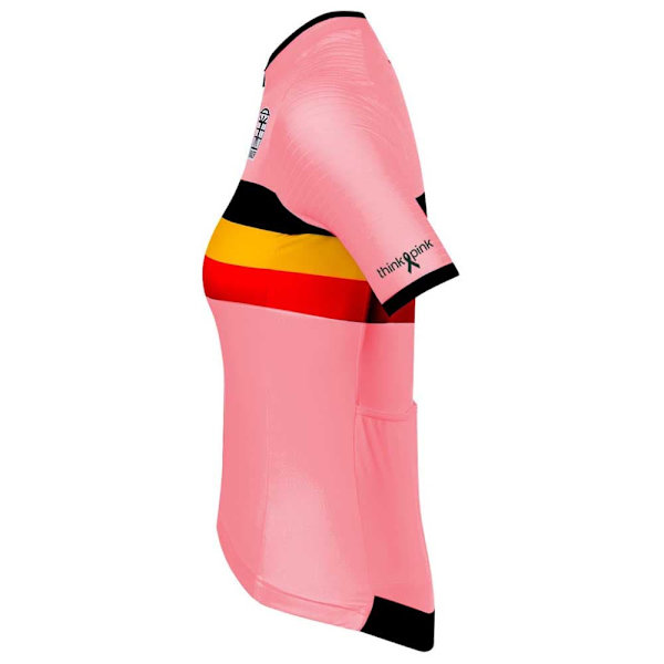 Bioracer Icon Official Belgian Cycling Korta ärmar Cykeltröja Rosa L Kvinna