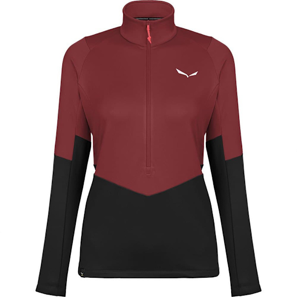 Salewa Halv Blixtlåsfleece Puez Pullover Röd XL Kvinna