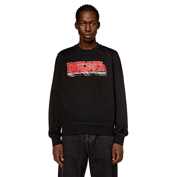 Diesel Sweatshirt Ginn K40 Sort S Mand