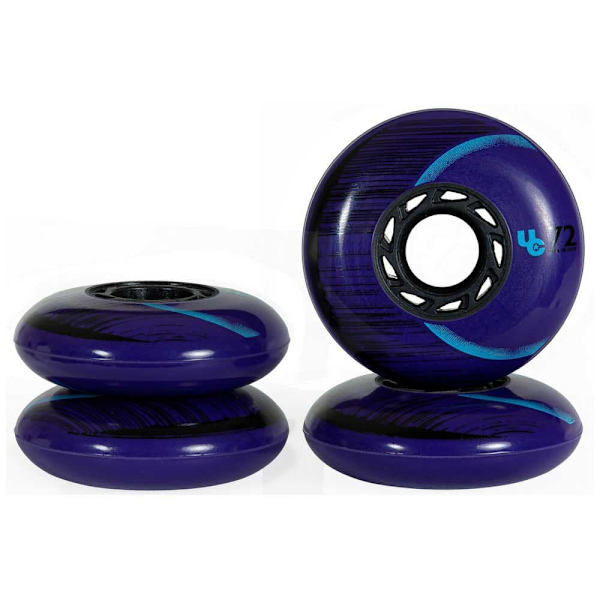 Undercover Wheels Cosmic Eclipse 4 Units Durchsichtig 72 mm