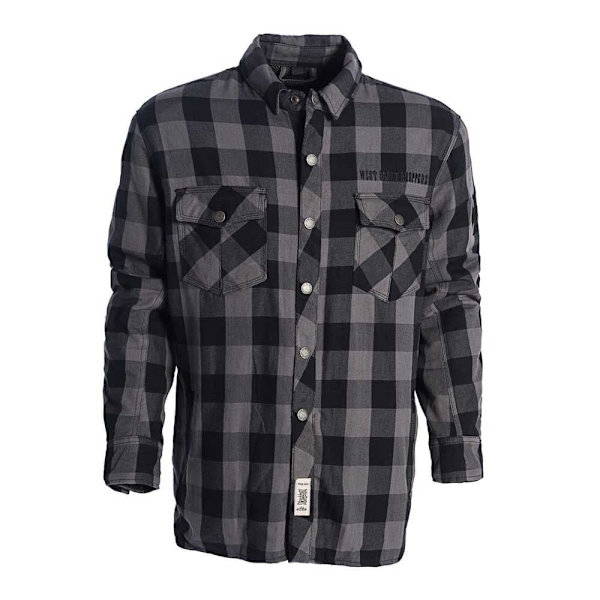 West Coast Choppers Aramidic Vuori Pitkähihainen Paita Flannel Harmaa M Mies