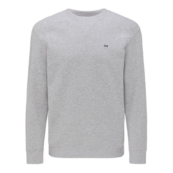Lee Sweatshirt Plain Crew Grå M / Regular Mand