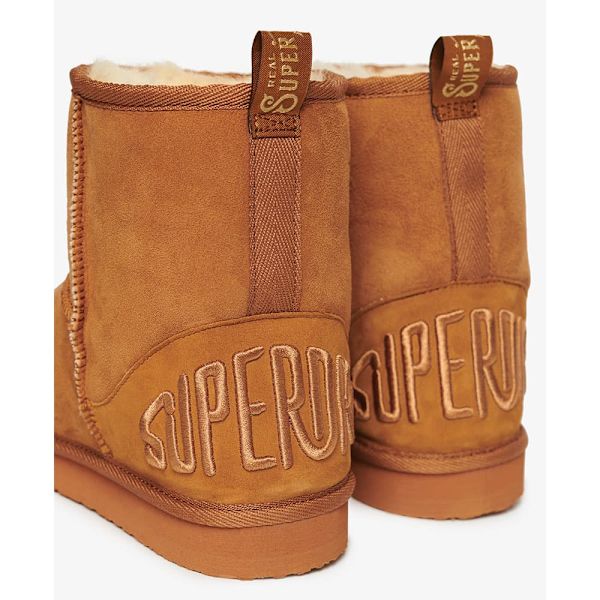 Superdry Suede Sherpa Ankle Skor För Snö Brun EU 40-41 Kvinna