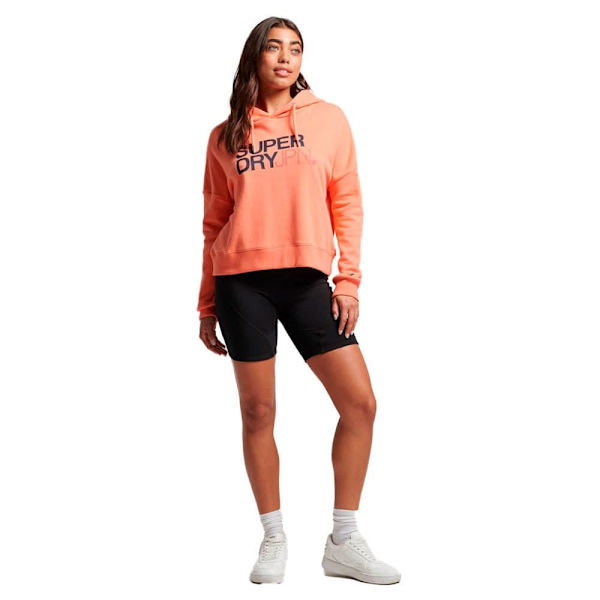 Superdry Luvtröja Sportswear Logo Boxy Orange 2XS Kvinna