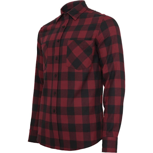 Urban Classics Basic Flannelskjorte Sort L Mand