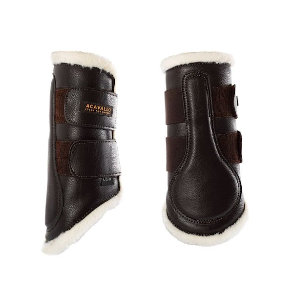 Acavallo Faux Sheepskin&velcro Jännekiinnikkeet  Pony