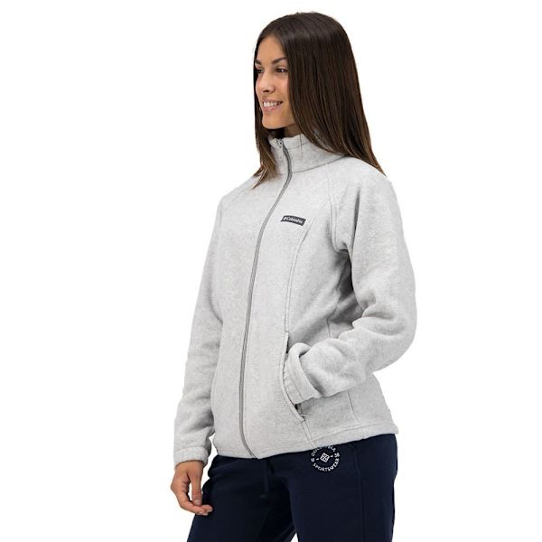 Columbia Fleece Med Hætte Benton Springs Grå M Kvinde