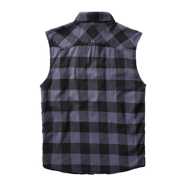 Brandit Check Skjorte Blå 7XL Mand