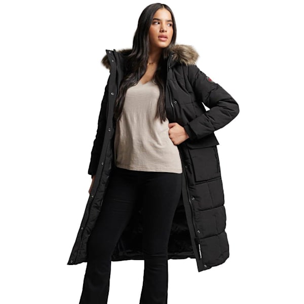 Superdry Jakke Everest Longline Sort XS Kvinde