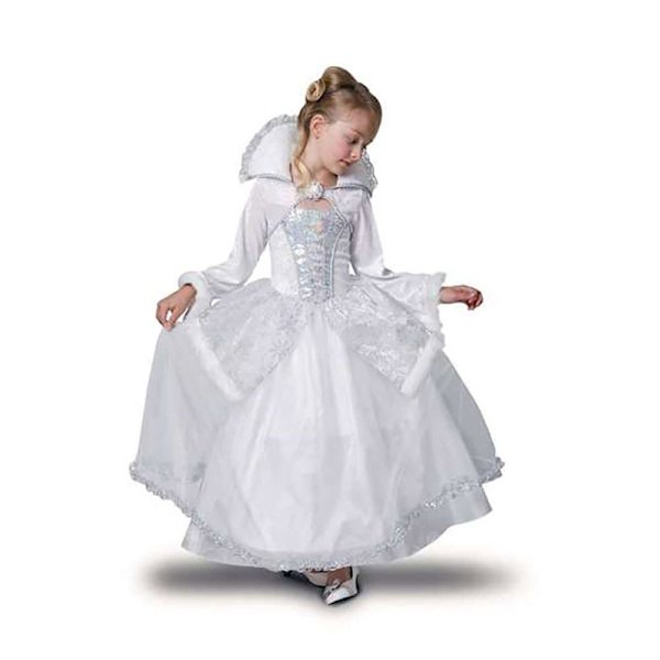Viving Costumes Snedronning Pige Brugerdefineret Hvid 10-12 Years