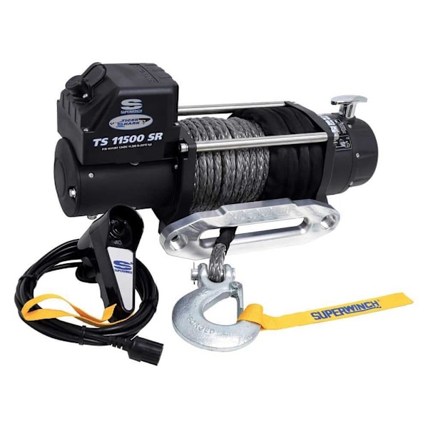 Superwinch Stålkabel Elektrisk Vinsch Tiger Shark 9500 4309 Kg 12v  529 x 160 x 235 mm