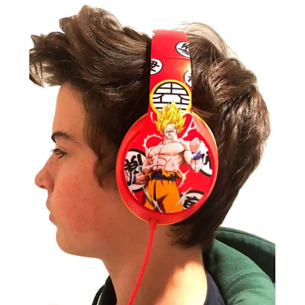 Teknofun Hörlurar Goku Vegeta Dragon Ball Z Röd