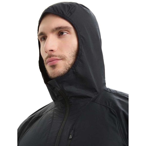 Icebreaker Jakke Shell+™ Cotton Windbreaker Sort S Mand