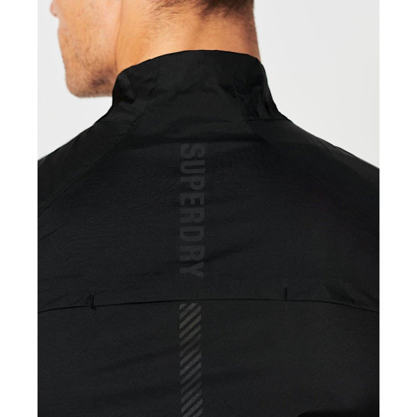 Superdry Run Lw Wind Gilet Sort S Mand