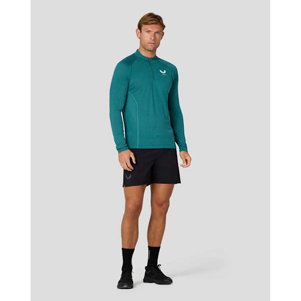 Castore Apex Engineered Knit Halv Dragkedja Långärmad T-shirt  S Man