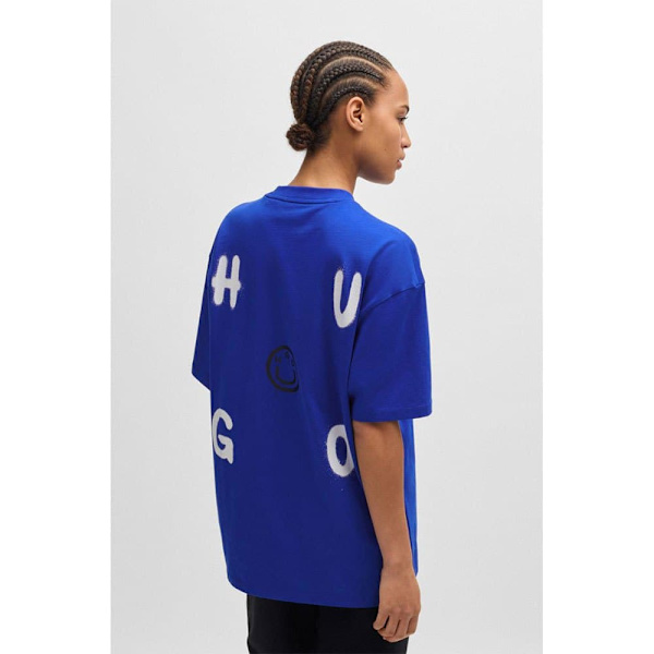 Hugo Nimayliti 10267594 T-shirt Med Korte ærmer Blå M Mand