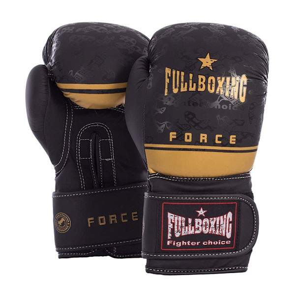 Fullboxing Boksehandsker I Kunstlæder Force Sort 12 oz
