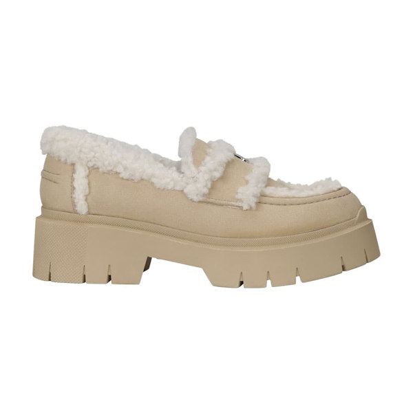 Hugo Kris Loafer Mcrsd Loafers Beige EU 37 Kvinna