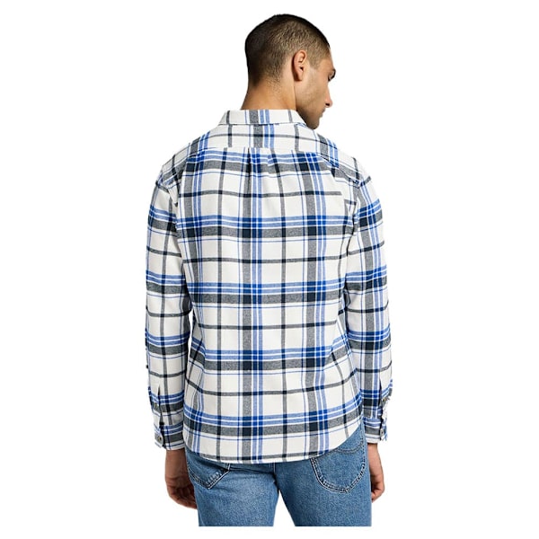 Lee Riveted Skjorte Med Lange ærmer Hvid 2XL Mand