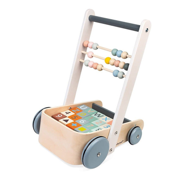 Janod Sweet Cocoon Cart Kanssa Lohkot Abc Monivärinen 1-4 Years