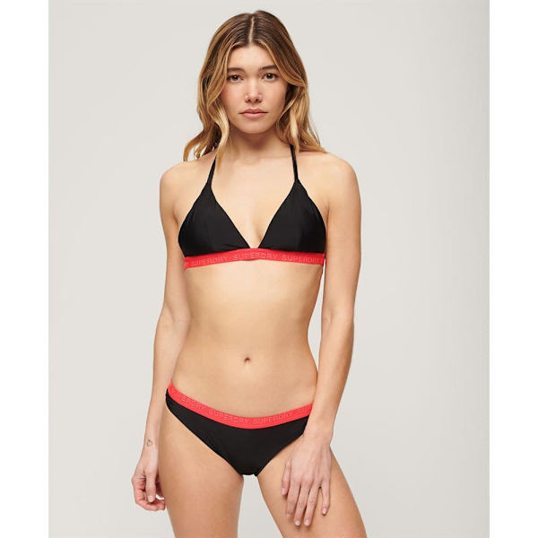 Superdry Elastic Classic Bikini Botten Svart S Kvinna
