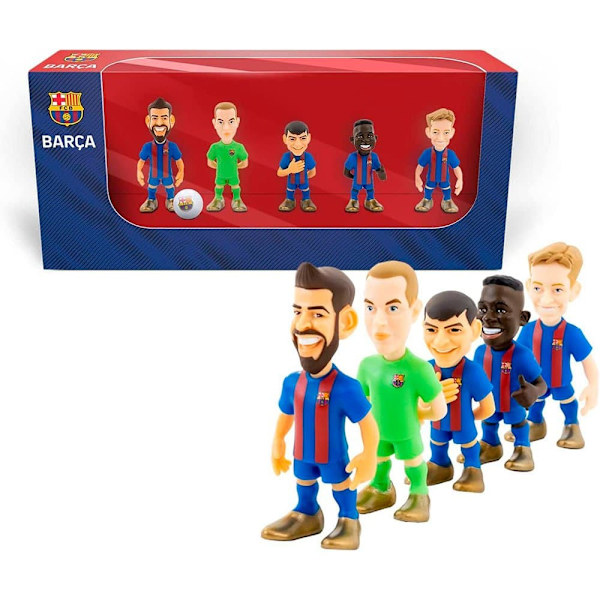 Minix Figurer Pack 5 7 Cm Barcelona Blå