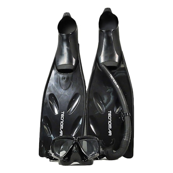 Tecnomar Snorkelsæt Smart Sort EU 45-46