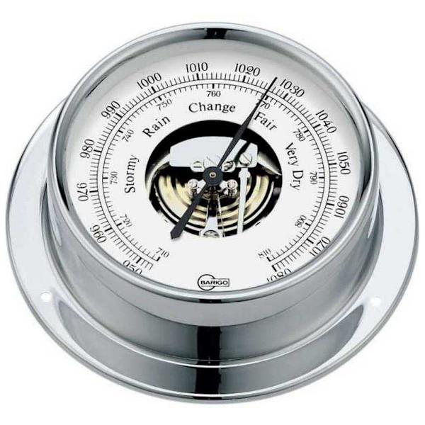 Barigo Chrome Barometer Tempo 85  110 x 32 mm