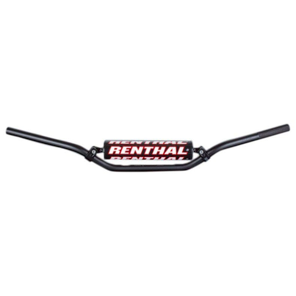 Renthal High Scrambler-ohjaustanko Suojalla Motocross Button Musta 22.2 mm / 814 mm