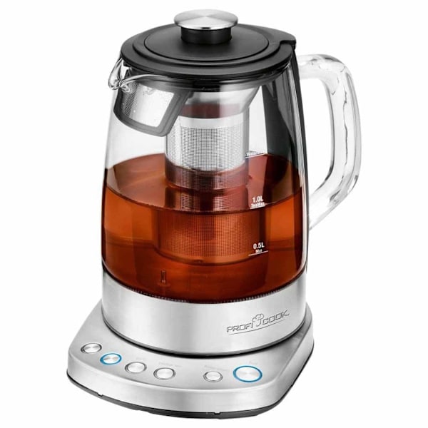 Proficook Vedenkeitin Pc-wks 1167 1.5l 2200w Hopeinen One Size / EU Plug Marja, Ruostumaton teräs