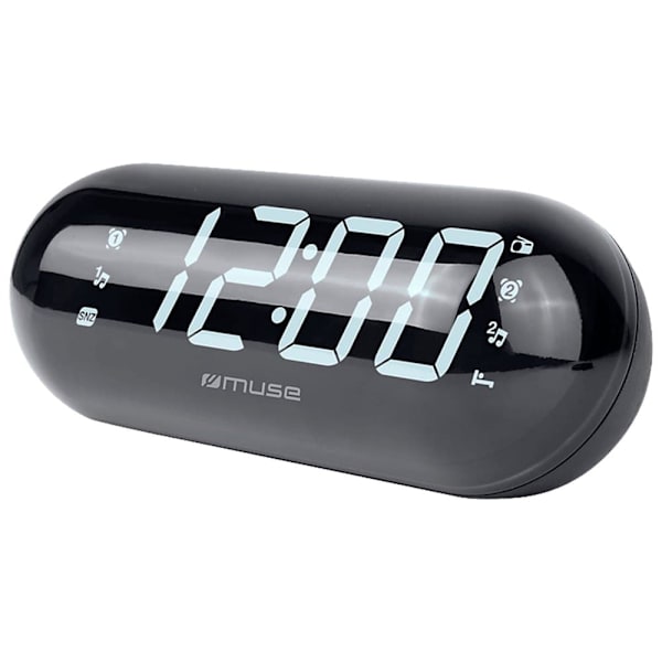 Muse M-19 Gl Vækkeur Sort One Size / EU Plug