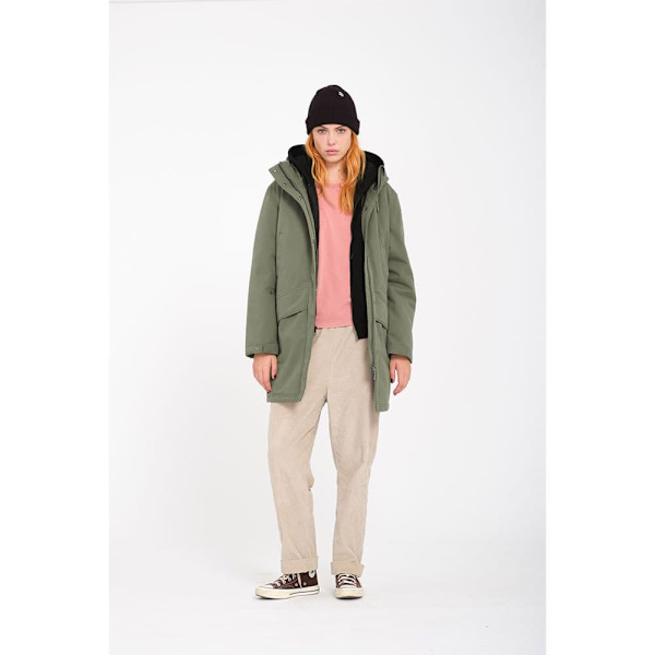 Volcom Somestone 10k Parka Vihreä L Nainen