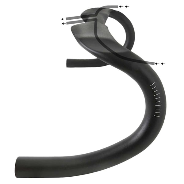 Massi Race Icr Styre Svart 31.8 mm / 440 mm
