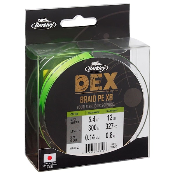 Berkley Punottu Dex X8 300 M Kirkas 0.040 mm