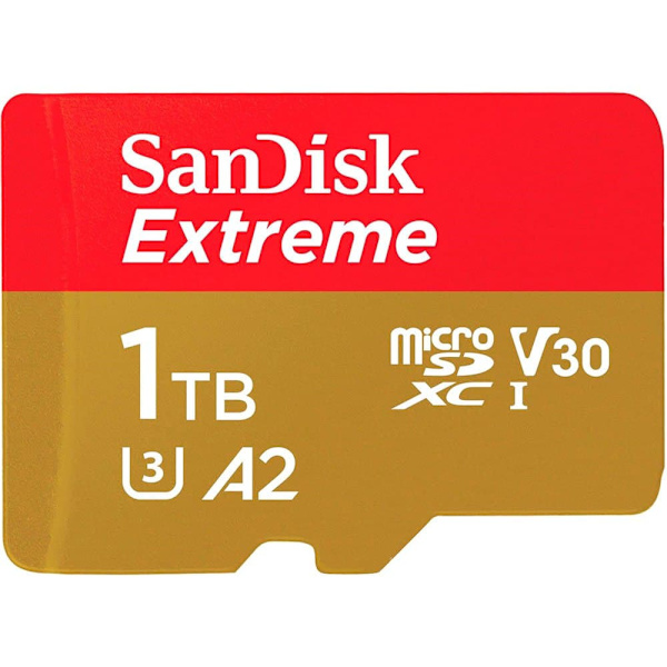 Sandisk Hukommelseskort Micro Sdxc V30 A2 1tb Extreme Sort