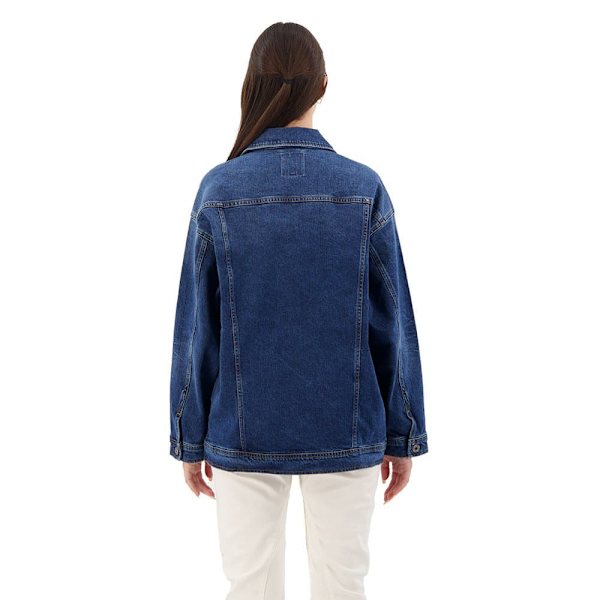 G-star Jeansjacka Oversized Blå XS Kvinna