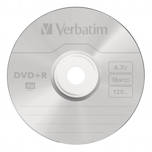 Verbatim 4.7 Gt:n Dvd+r-yksiköt 16x 50 Hopeinen