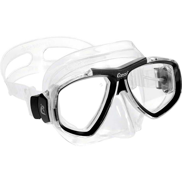 Cressi Dykkermaske Focus Transparent,Sort