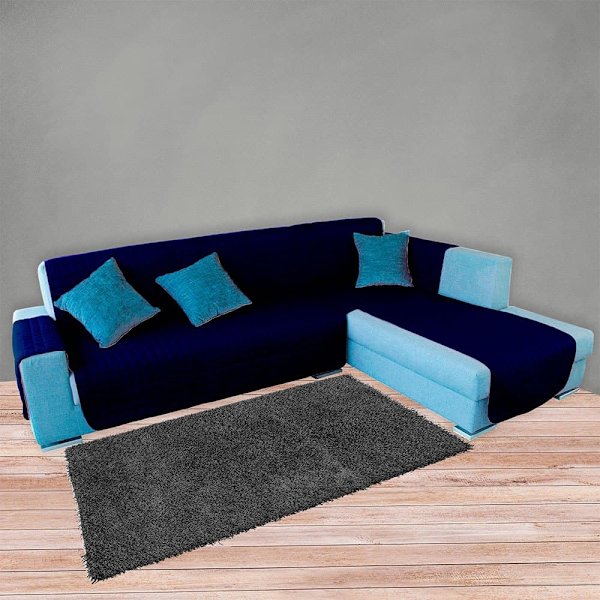 Wellhome Sofabetræk Elegant Wh0361 Blå,Sort