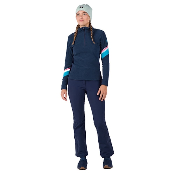 Rossignol Strawpile Fleece Med Halv Dragkedja Blå XL Kvinna