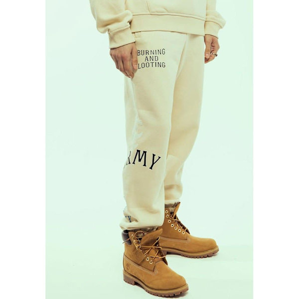 Grimey Causing Panic Mjukisbyxor Beige M Man