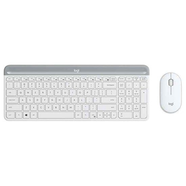 Logitech Mk470 Langaton Näppäimistö Ja Hiiri Hopeinen US QWERTY