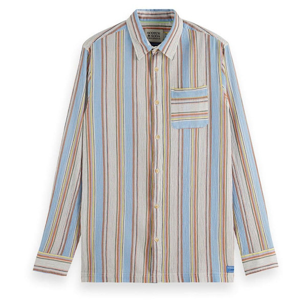 Scotch & Soda 178427 Skjorte Med Lange ærmer Flerfarvet S Mand